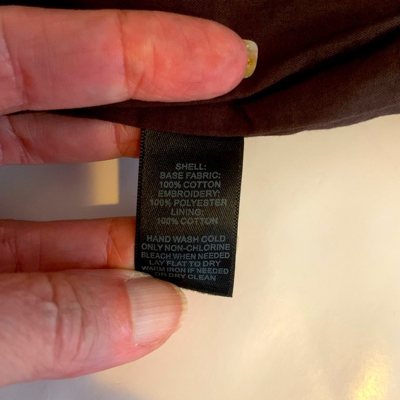 White House Black Market Size 6 Espresso Embroidered Sleeveless Shift Dress NWT - Picture 7 of 12